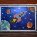 Картина «Політ в космос»   Люди завжди прагнули дізнатися все про космос