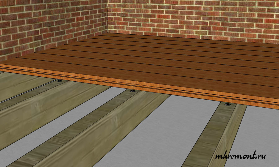 Дерев'яні підлоги на лагах - простий і надійний підлогу